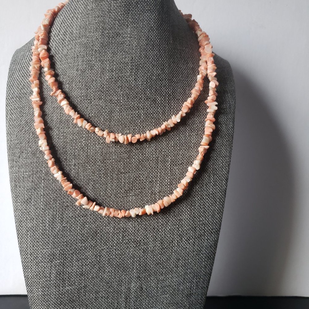 Vintage Peach Colored Necklace